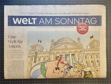Asterix und Obelix in Welt am Sonntag Frühausgabe 19.10.25 Interviews,Bericht