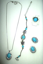 Set Modeschmuck  Kette -  Ring