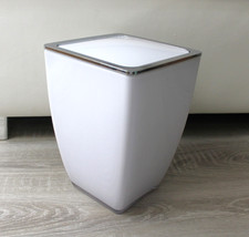 Kosmetikeimer 5 l Cube weiß Badezimmer-Eimer Kunststoff Mülleimer Abfalleimer