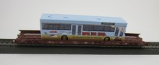 Märklin 4743, H0, Niederflurwagen mit Omnibus, neuwertig, OVP