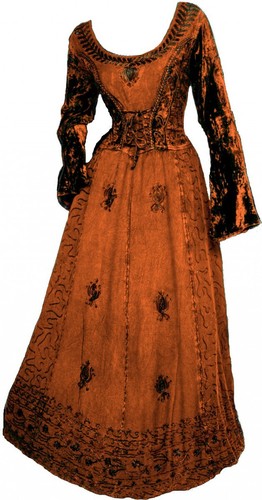 Gothic mittelalter larp kleid - mittelalter,