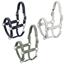 Eskadron Platinum Halfter " DOUBLEPIN CROCO " Stallhalfter mit Crocooptik