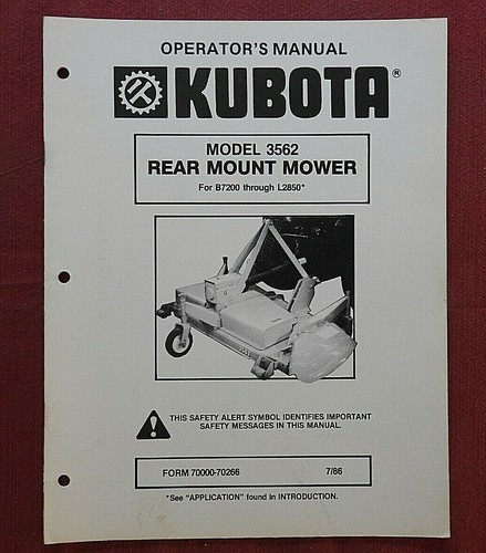 Kubota l2550 l2850 b7200 b9200 - kubota,