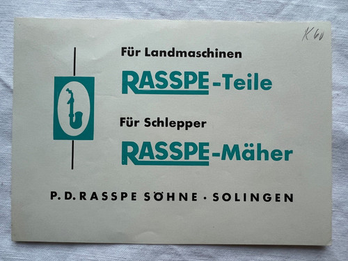 Rasspe mäher mähwerke - rasspe,