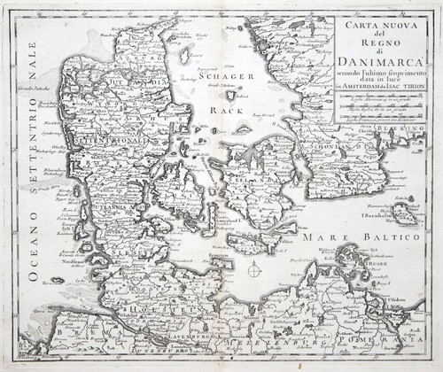 Dänemark original kupferstich - dänemark,