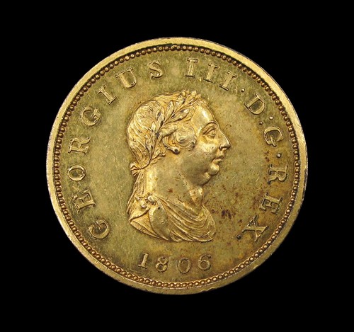 George iii 1806 - 1806, vergoldet