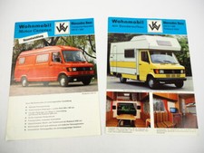 Mercedes Benz 207D 208 Wohnmobil Camper Weinsberg 2x Prospekt 1977
