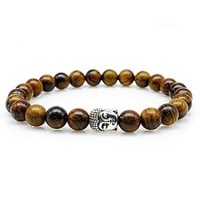 Holzperlen Armband Bracelet Perlenarmband Holzarmband Buddha Surferband 8mm 
