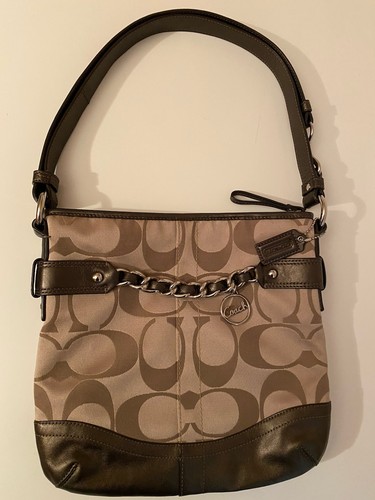 Coach signature canvas leder - signature,