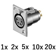 Pol xlr einbau buchse - einbau,