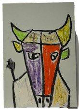 Stier kubistisch Bulle