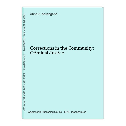 Corrections the community - corrections,