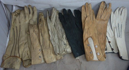 Paar alte handschuhe damen - alte,