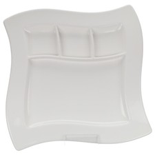 Fondueteller Grillteller Villeroy & Boch New Wave weiß