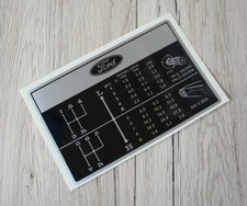 Ford Schaltschema Aufkleber für Traktor 2000 3000 3055 4000 5000 