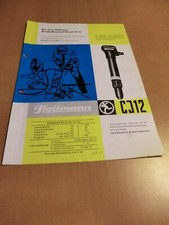 Prospekt und Ersatzteilliste Flottmann Abbauhämmer Bauart CJ 12 1966
