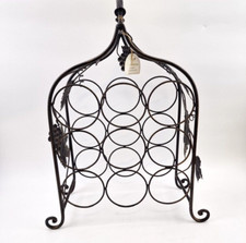 Formano Weinregal Metall Weinreben Design | Handarbeit Vintage Schwarz Deko RAR