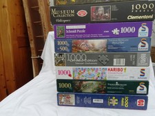 8 Puzzles je 1000 Teile der Marken Schmidt, Clementoni Jumbo usw.