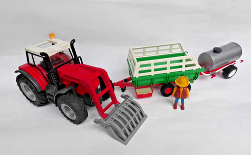 Playmobil großer traktor aus - großer,