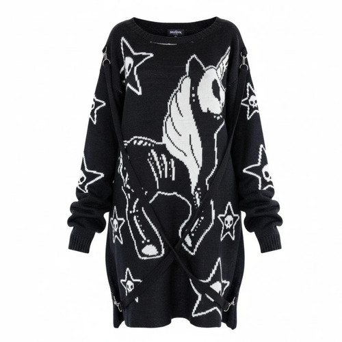 Gothic dead inside jumper - gothic,
