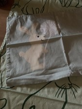 1x Bettwäsche pastellgrün mit grossem Hase Motiv 100% Baumwolle v.Textil Werk 