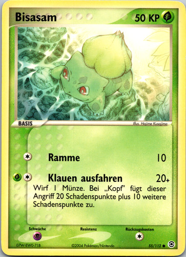 Pokémon tcg bisasam 112 - pokémon, 55/112