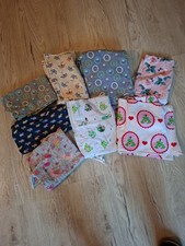 Jersey Stoffreste Paket, 8 Verschiedene Stoffe, Mädchen, Reste