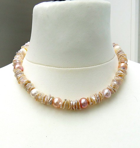 Keshi perlen kette - keshi,