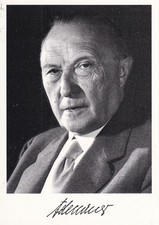Autogramm - Konrad Adenauer