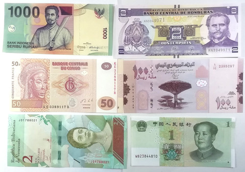 Set banknoten 12 länder - set,