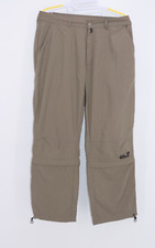 Jack Wolfskin Damen Hose Gr. M khaki/ braun Zipp of TRAVEL  Wander Trekking