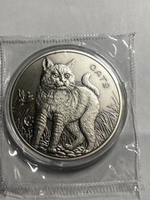 Rarität 5oz Silber Münze Antik Optik 2022 Fiji Cats original gekapselt. 500Stk!