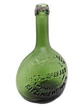 +ANTIK+ Weinflasche / Bocksbeutel / Meuschel / Kitzingen / Hoflieferant um 1890