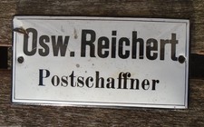 Altes Emailschild  Post