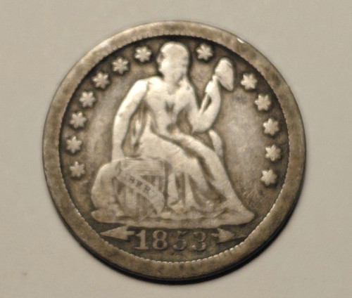 Usa one dime 1853 mit - 1853,,