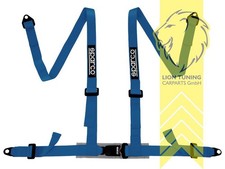 Sparco Sport Hosenträger Gurt 4 Punkt 2 Zoll mit ECE blau