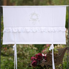 GLORIA Leinen Raff Gardine