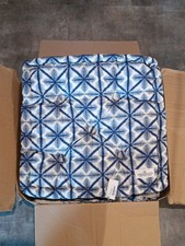 Greengate Sitzkissen Box cushion Lia, Blue Blau  50x50x10 cm