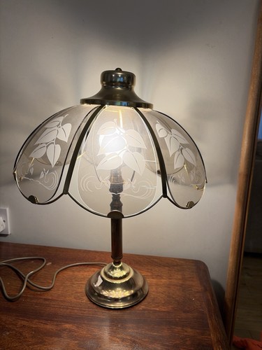 Vintage messing tischlampe - tischlampe, 50