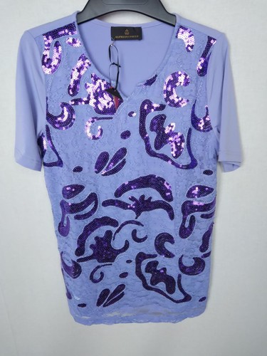 Damen shirt oberteil lila - damen,