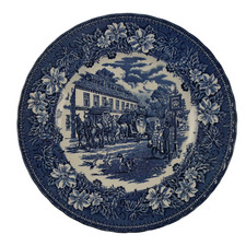 Royal Tudor Ware Staffordshire Coaching Taverns Teller 24 cm S-5515