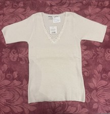 Giani Feroti T-Shirt mit ANGORA, schneeweiß, Gr. S, neu mit Etikett