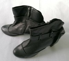 Piu Di Servas *Stiefeletten *Schuhe *40 *Schwarz *Echt Leder *Zierschleife