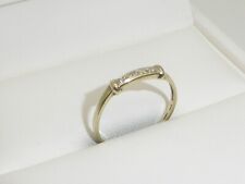 Damen Ring 333 Gold 8K Gelbgold Diamant Verlobungsring RG 55- 17,5 mm 8745