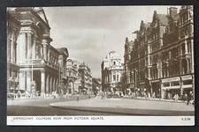 alte PK England - Birmingham „Colmore Row From Victoria Square“ gel. um 1950/60