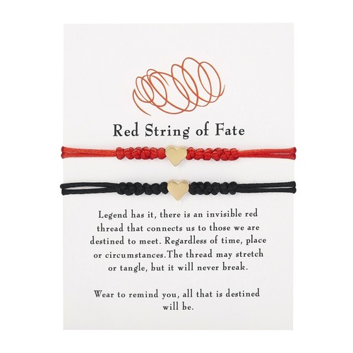 Schwarzes rotes armband - rotes,