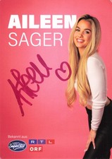 Aileen Sager Autogrammkarte