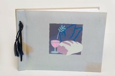 Kommunionsalbum Fotoalbum beige Kunststoff  Abendmahl 26x20 quer Henzo