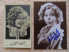 Shirley Temple Kinderstar 2 signierte Autogrammkarten Ross datiert 03.11.1937