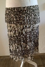 gerry weber 42 Flatter Rock , Chiffon Braun Rosa Gemustert Sommer, Feste Urlaub